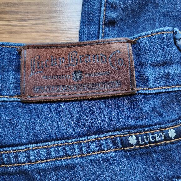 Lucky Brand Jeans Womens Size 12/31 Dark Blue Denim Ankle Sofia Boot Pockets - Picture 8 of 14